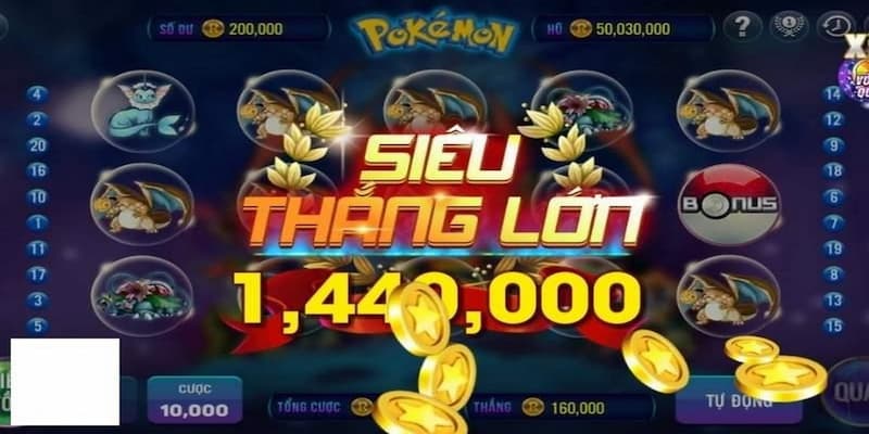 Bong vip - Bùng nổ game quay hũ Pokemon cực đỉnh cao